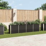 Furnova Dvignjeno cvetlično korito 320x40x77cm pocinkano jeklo antracit, (21921605) | Shoptok.si