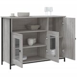 Komoda sivog hrasta sonome 100x35x75 cm od konstruiranog drva | shoptok.hr