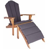  Vrtna stolica Adirondack s osloncem za noge Prirodna | shoptok.hr