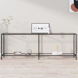  Konzolni stol prozirni 220 x 35 x 75,5 cm od kaljenog stakla | shoptok.hr