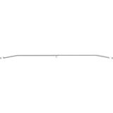vidaXL pogodno za ravni nosač cerade 3 pcs Srebrno 100-145 cm Aluminij | shoptok.hr