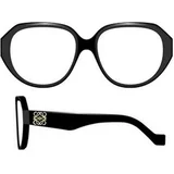 Anagram Anagram Black Cat Eye Eyeglasses ONE SIZE (54) Črna/Kristalna