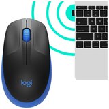 Logitech M190 brezžična optična modra miška | Shoptok.si