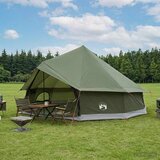 Tipi šator s krovom Maslinastozelena 600 x 600 x 350 cm | shoptok.hr