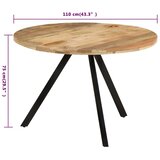  Blagovaonski stol 110 x 75 cm od masivnog drva manga | Shoptok.si