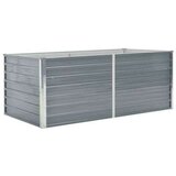  Povišena vrtna gredica 160 x 80 x 45 cm pocinčani čelik siva | shoptok.hr