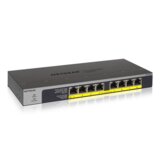 Netgear GS108LP Nepodprti Gigabit Ethernet (10/100/1000) Podpora za napajanje preko Etherneta (PoE) 1U Črna, Siva | Shoptok.si