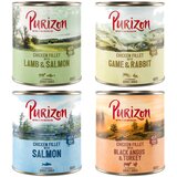  10 + 2 gratis! Purizon mokra pasja hrana 12 x 400 g/ 800 g - Miks (4x Black Angus, 4x jagnjetina, 2x losos, 2x divjačina) (12 x 800 g) | shoptok.hr