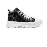 Shelvt Lace-up black platform sneakers | Shoptok.si