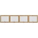  Vrata za pse s postoljem 4 pcs Hrast artisan 100 x 80 cm | shoptok.hr