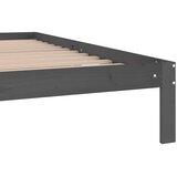  Okvir za krevet od masivne borovine sivi 200 x 200 cm | shoptok.hr