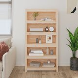 vidaXL Knjižna omara 80x35x154 cm trdna borovina Cene