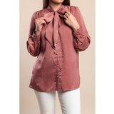 Fenzy Plus Size Bluza S Mašnom, Antikno Ružičasta | shoptok.hr