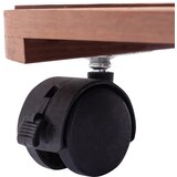 Kolica za biljke 4 kom smeđa Ø 30 x 7,5 cm WPC | Eponuda.com