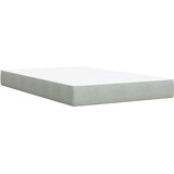 Box spring krevet s madracem svjetlosivi 120x200 cm baršunasti | shoptok.hr