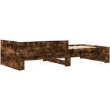  Okvir kreveta s uzglavljem Dimljeni hrast 80 x 200 cm | shoptok.hr