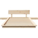  Krevetna konstrukcija Smeđa 90 x 190 cm boja drva | shoptok.hr