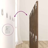 vidaXL Posteljno vzglavje rjava hrast 160x1,5x80 cm konstruiran les | Shoptok.si