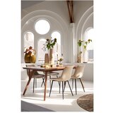 Light & Living Rjava jedilna miza z mizno ploščo iz akacije 100x220 cm Quenza – | Shoptok.si