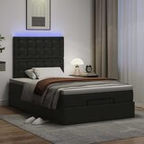  Otomanski okvir kreveta s madracem crni 120x200cm umjetna koža | shoptok.hr