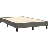  Box spring s madracem LED tamnosivi 120 x 200 cm baršun | shoptok.hr