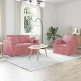 Kavč 2 pcs Roza Splošne dimenzije: 138 x 78 x 80 cm (Š x G x V), (5000143901)
