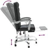  Uredski naslonjač od umjetne kože crni | Eponuda.com