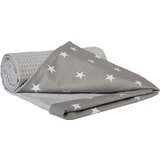 Medi Partners Blanket 75x100 cotton + cotton Wafel – Stars + gray Wafel | shoptok.hr