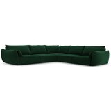 Mazzini Sofas Temno zelena žametna kotna sedežna garnitura Vanda – | Shoptok.si