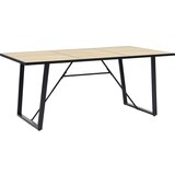 vidaXL Jedilna miza barva hrasta 200x100x75 cm mediapan Cene