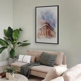  Slika - Painted Parthenon (1 Part) Vertical 60x90 U crnom drvenom okviru | shoptok.hr