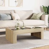 vidaXL Klubska mizica z neskončnimi LED sonoma hrast 90x50x30 cm | Shoptok.si
