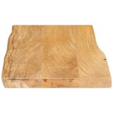 Stolna ploča 50x40x2,5 cm od masivnog drva manga sa živim rubom | shoptok.hr