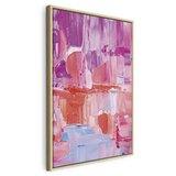  Slika - Colorful Contrasts - Energetic Color Transitions in Shades of Pink 80x120 U prirodnom drvenom okviru | shoptok.hr