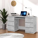  Pisaći stol siva boja betona 140 x 50 x 77 cm od iverice Cijene
