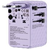 Verbatim Charge 'n' Travel 100W Universal Travel Adapter with retractable cable Purple | shoptok.hr