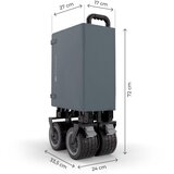 Kinderkraft Zložljiv voziček ROLLSTER 90x58 cm, Anthracite | Shoptok.si