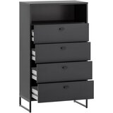 MID.YOU Visoka Komoda Janne, Črna | Shoptok.si