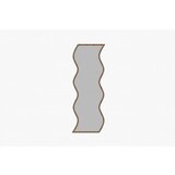 Hanah home ogledalo safi white walnut