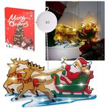  LED Svjetiljka Božićni Ukras - Sanjke Djeda Mraza | shoptok.hr
