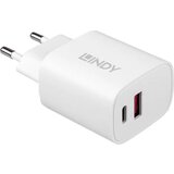 Lindy 73413 Punjač za mobilne uređaje Univerzalni bijeli AC brzo punjenje u zatvorenom prostoru 20W USB Typ A & C Charger 73413 USB punjač unutrašnje područje 2 x USB-A, USB-C® | Eponuda.ba