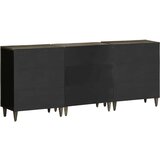 vidaXL Komoda od 3 komada svijetlo siva 60x33,5x75 cm Puno drvo Mango | shoptok.hr
