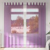 Voile zavjese s petljama 2 kom. ljubičaste 140x225 cm | Shoptok.si
