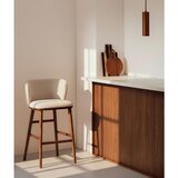 Kave Home Bež oblazinjen barski stol (višina sedeža 75 cm) Ciselia – | Shoptok.si