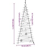 vidaXL Božično drevo med 80 LED Naravna 150 cm polno jesenovo drvo | Shoptok.si