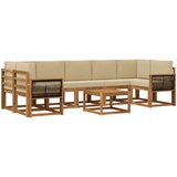  Set vanjskih sofa 6 kom. Prirodna | shoptok.hr