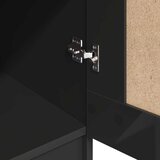  Ormar visoki sjaj crni 82,5 x 51,5 x 180 cm konstruirano drvo | shoptok.hr