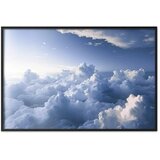  Plakat Aerial Landscapes: Sunbeams Illuminating Puffy Cloud Formations 60x40 Crni okvir | shoptok.hr