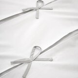 Catherine Lansfield Bela/siva podaljšana posteljnina za zakonsko posteljo 230x220 cm Milo Bow – | Shoptok.si