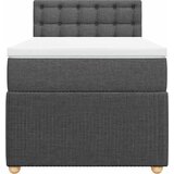  Krevet s oprugama i madracem tamnosivi 90x200 cm od tkanine | shoptok.hr